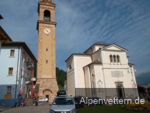 Die Kirche von Padola weckt mediterrane Assoziationen.